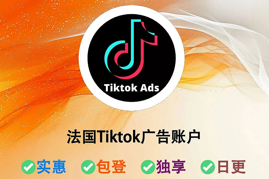 法国Tiktok广告账户-用于海外投放Tiktok广告的账号-人工发货