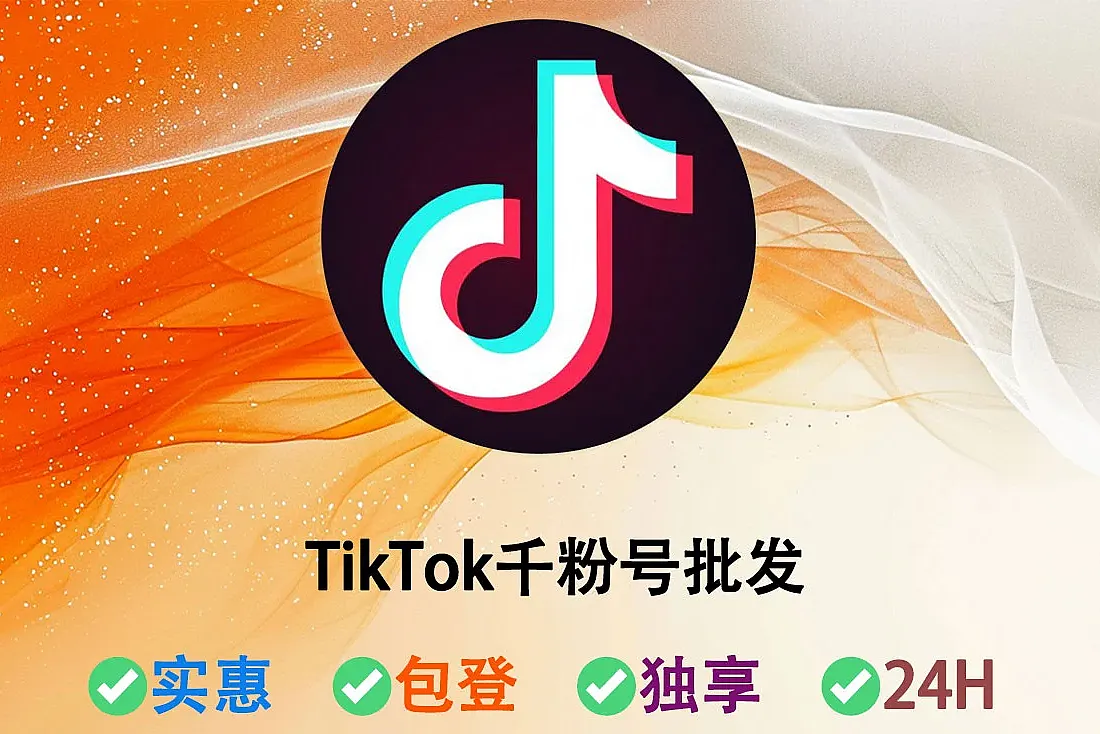 TikTok千粉号-已发布0-20+视频-带1千-2千粉丝-2024-2025年注册-TikTok账号批发